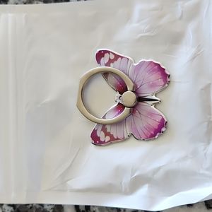 Butterfly ring pop socket
